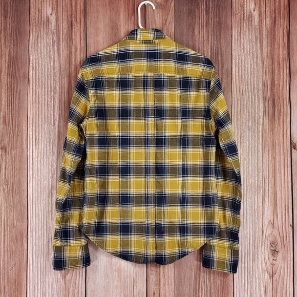 Band of Outsiders Mens Size 2 Medium Plaid LS Button Down Shirt USA Made - Picture 2 of 11